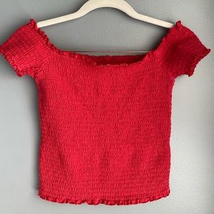 Off the shoulder Hollister top